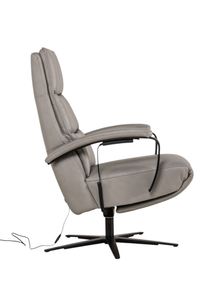 Elektrische relaxfauteuil VIVA - Grijs leder HKL-25-003-L-VIAL