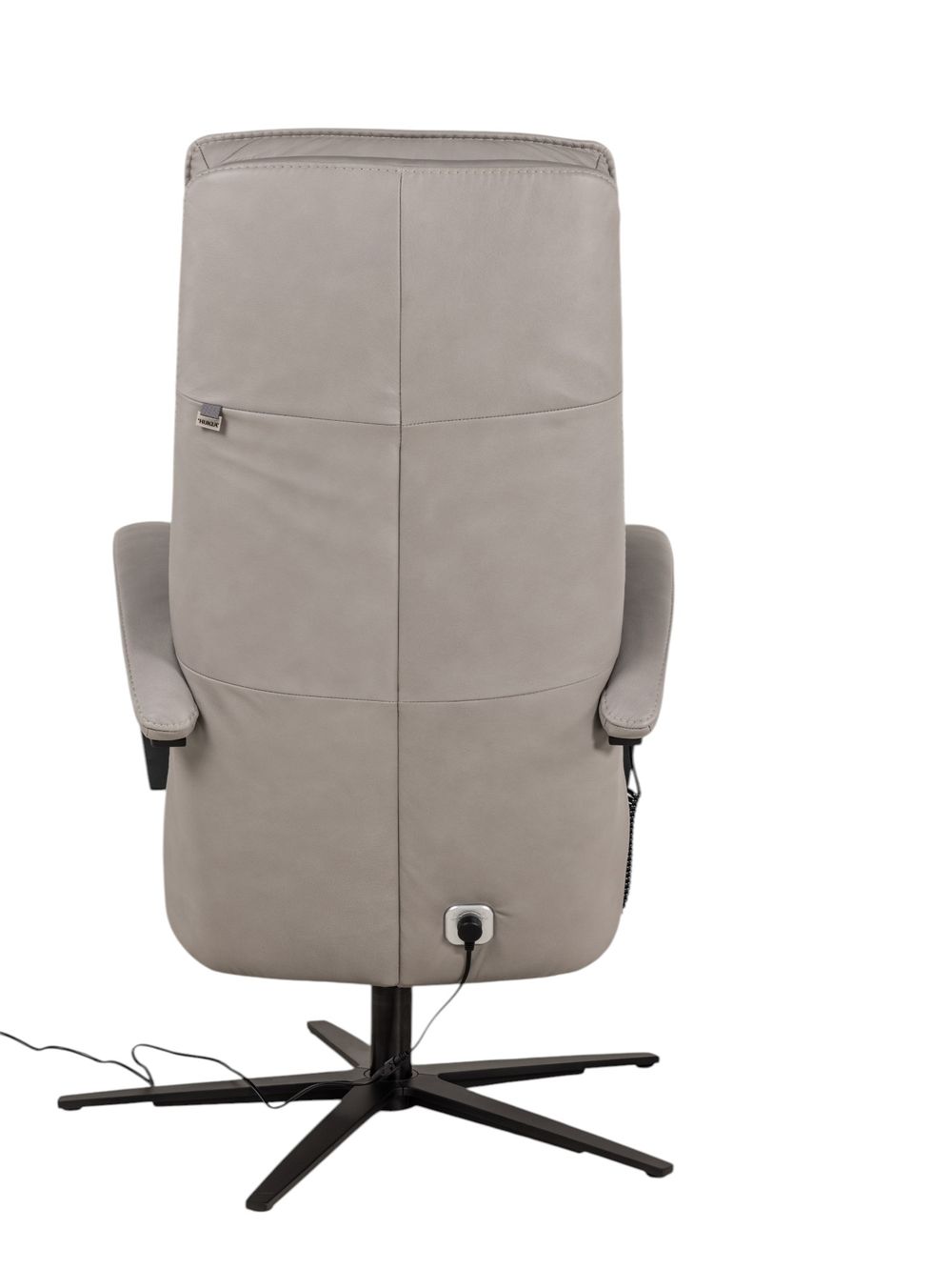Elektrische relaxfauteuil VIVA - Grijs leder HKL-25-003-L-VIAL