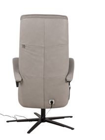 Elektrische relaxfauteuil VIVA - Grijs leder HKL-25-003-L-VIAL