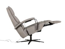 Elektrische relaxfauteuil VIVA - Grijs leder HKL-25-003-L-VIAL