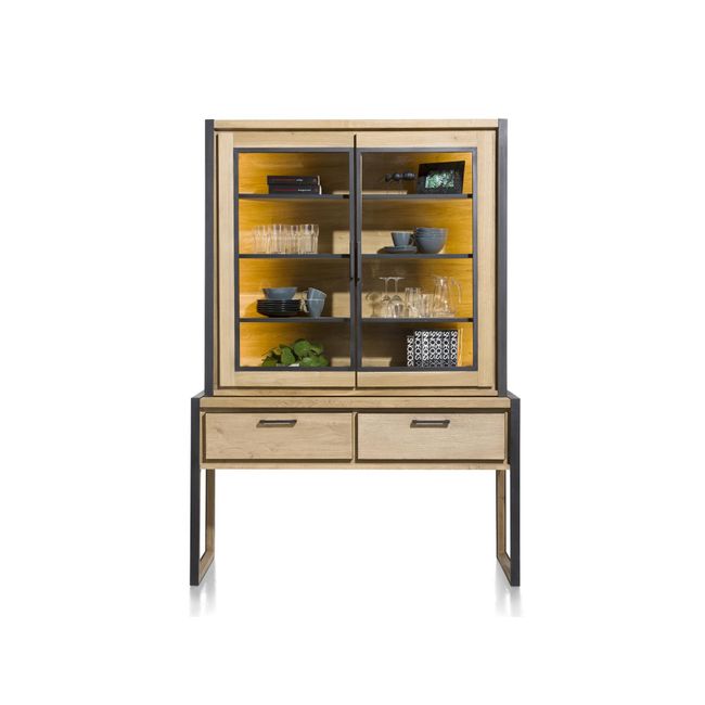 Buffetkast METALO - Natuurlijk eikenhout