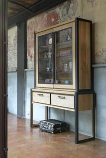 Buffetkast METALO - Natuurlijk eikenhout HEH 40966RWB